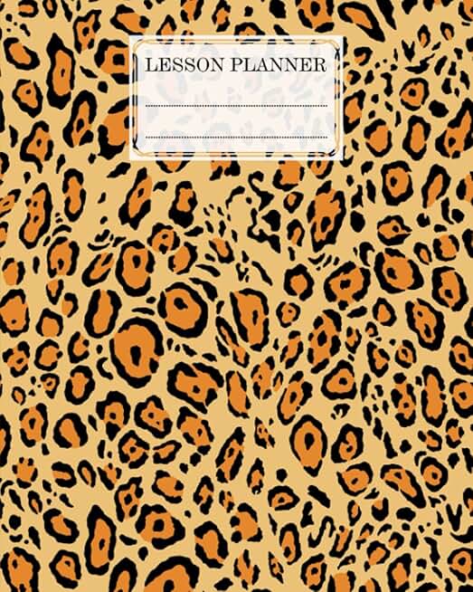 Elementary and high school lesson planner with 121 pages