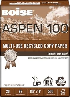 White 8.5" x 11" Multi-Use Printer Paper, 500 Sheets
