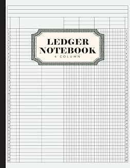 4 Column Ledger Record Book for Bookkeeping