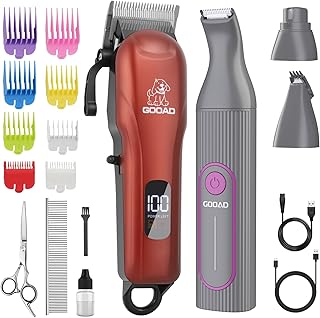 Dog grooming kit for thick coats and nails