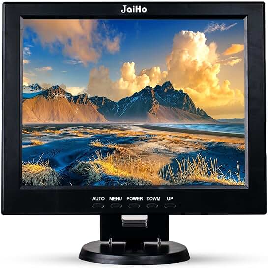 12-Inch LCD Security Monitor with Multiple Video Inputs
