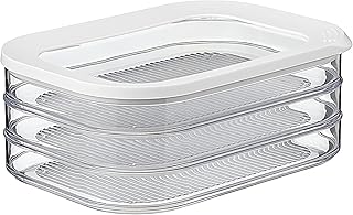 Set of 3 Rounded Food Storage Boxes with Lids
