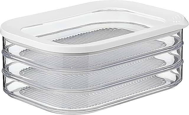 Set of 3 Rounded Food Storage Boxes with Lids