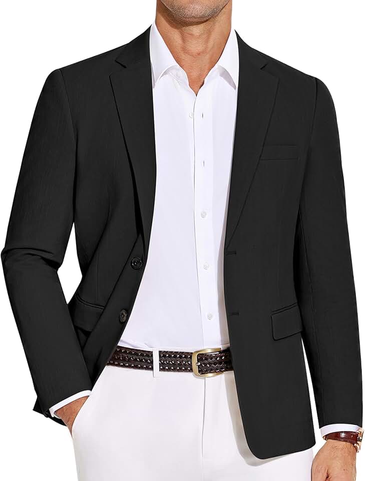 Men's Lightweight Slim Fit Casual Blazer
