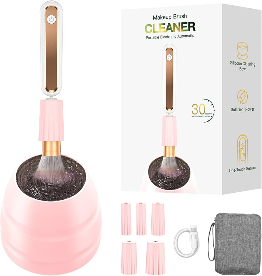 Fast Electric Makeup Brush Cleaner with Storage Case