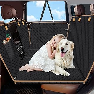 Dog Car Seat Cover with Hard Bottom for Back Seat