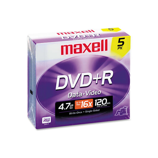 639002 DVD+R Data &amp; Video 5 Count