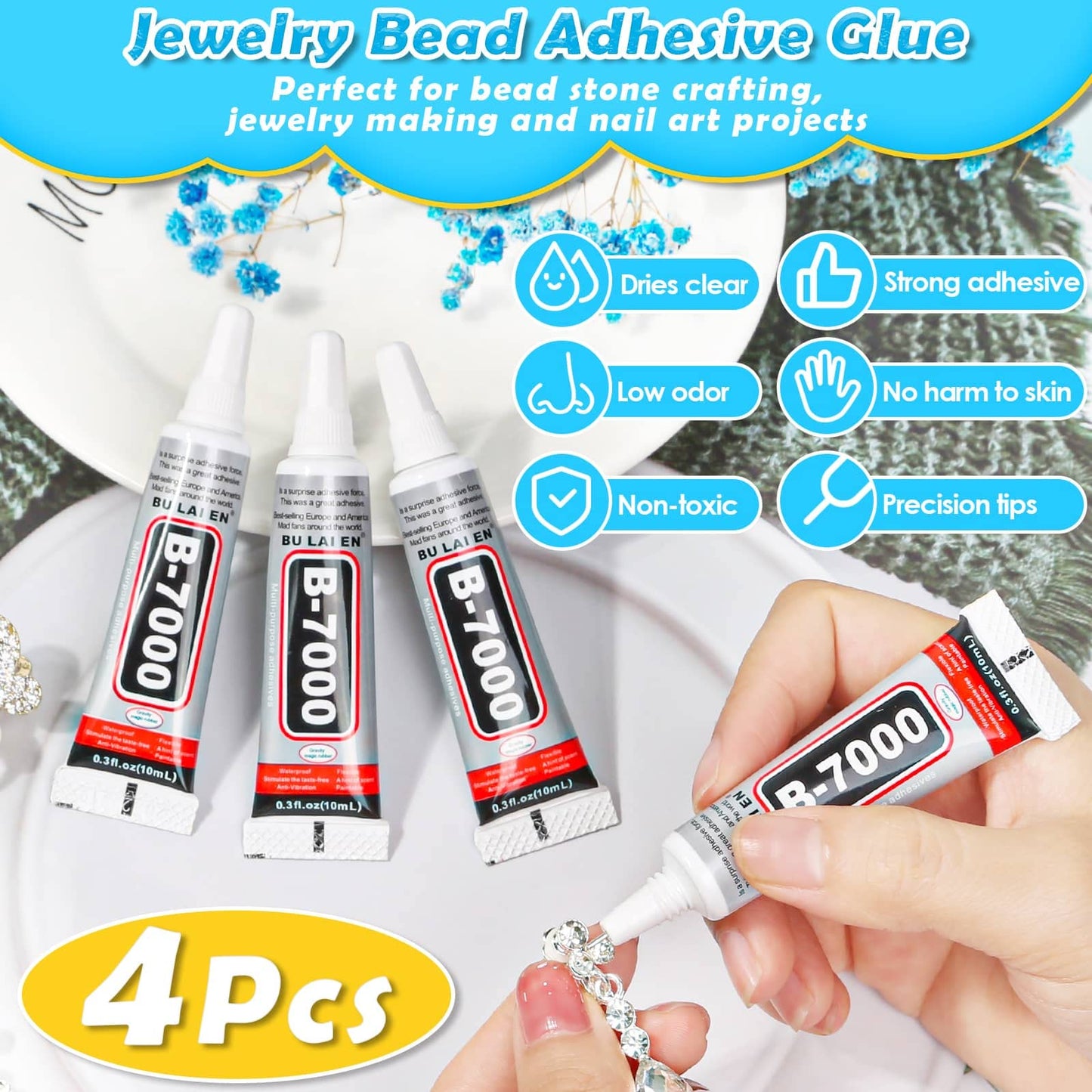 Jewelry Rhinestones and Tools Kit for Crafts and Decorations