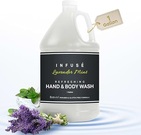 Lavender Mint Hand and Body Wash, 1 Gallon