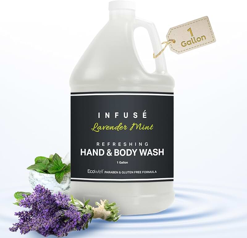 Lavender Mint Hand and Body Wash, 1 Gallon