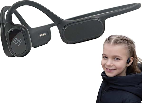 Kids open-ear wireless waterproof bone conduction headphones with 32GB MP3 storage