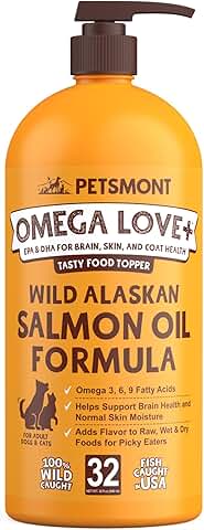 Omega Fish Oil for Dogs and Cats, Supports Joints and Heart