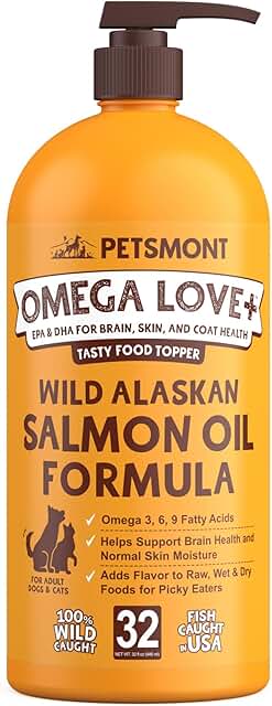 Omega Fish Oil for Dogs and Cats, Supports Joints and Heart