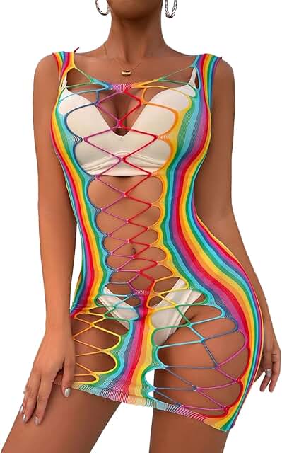 Women's Fishnet Lingerie for Women Sexy Club Dress