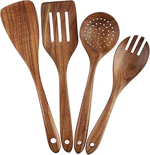 4-Piece Wooden Kitchen Utensil Set