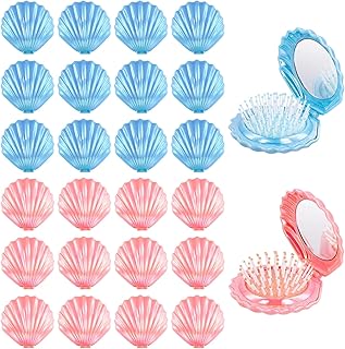 Set of 24 Travel Hair Brushes with Mirrors