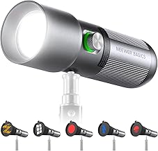 Portable RGB LED Video Spotlight with Filters and High CRI
