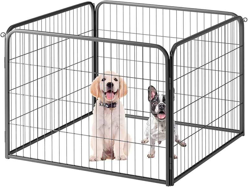Foldable 4-Panel Dog Playpen for Indoor and Outdoor Use