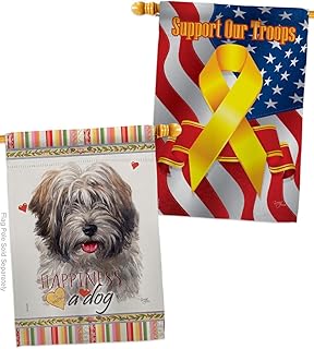 Tibetan Terrier Dog House Flag Pack for Garden or Yard