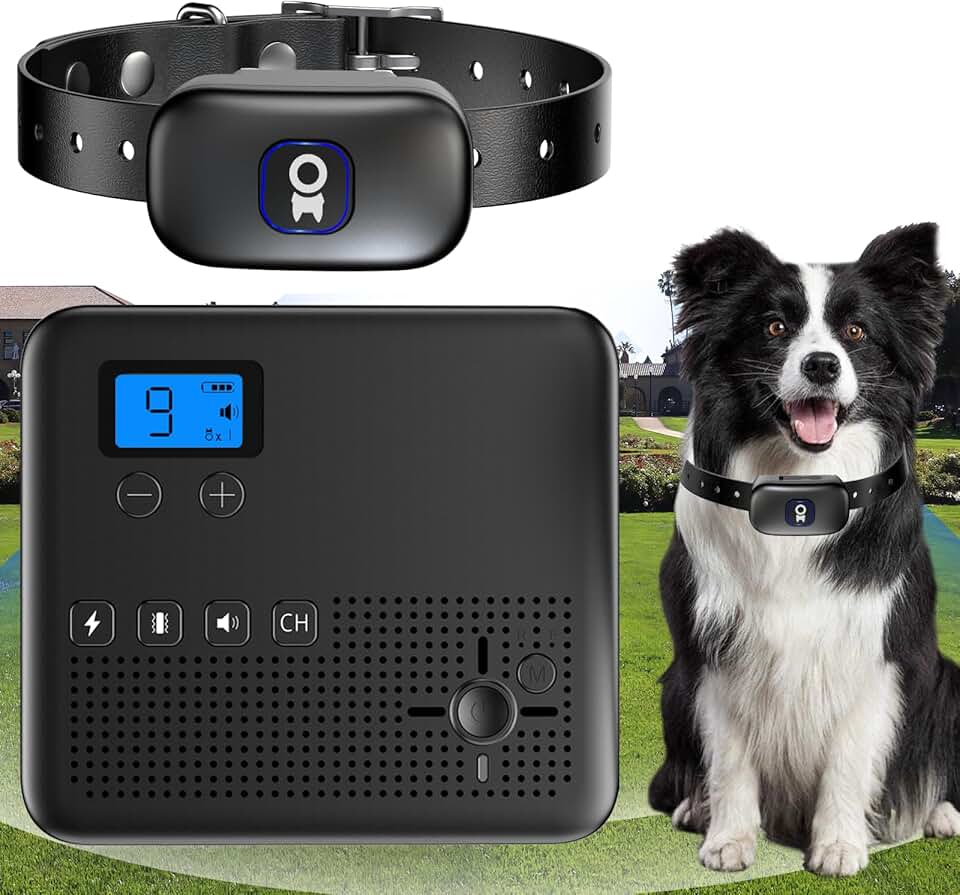 Wireless Dog Fence with Adjustable Range and Modes