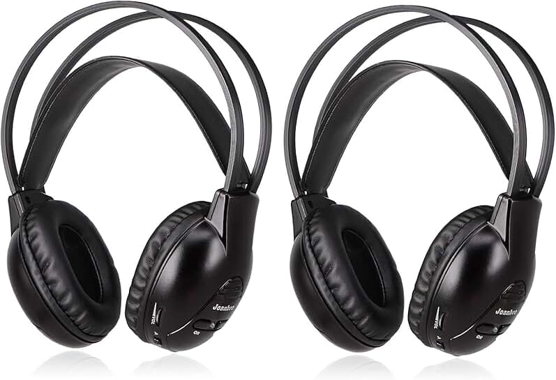 Wireless Infrared Headphones for Car Use