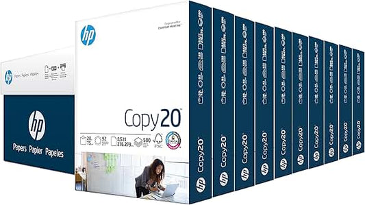8.5 x 11 Copy Paper, 20 lb, 10 Reams