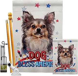 Patriotic Chihuahua Garden Flag for Yard or Gift