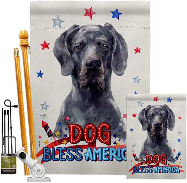 Patriotic Dog and Animal Garden Flag for Yard