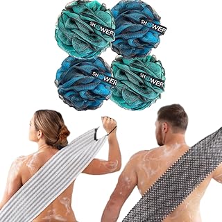 Charcoal Loofah and Exfoliating Washcloths for Body