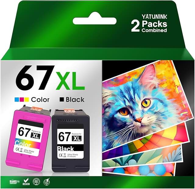 67XL Ink Cartridge Set for Office Printers