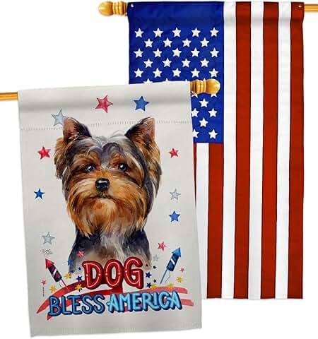 Patriotic Dog House Flag Pack for Garden or Yard