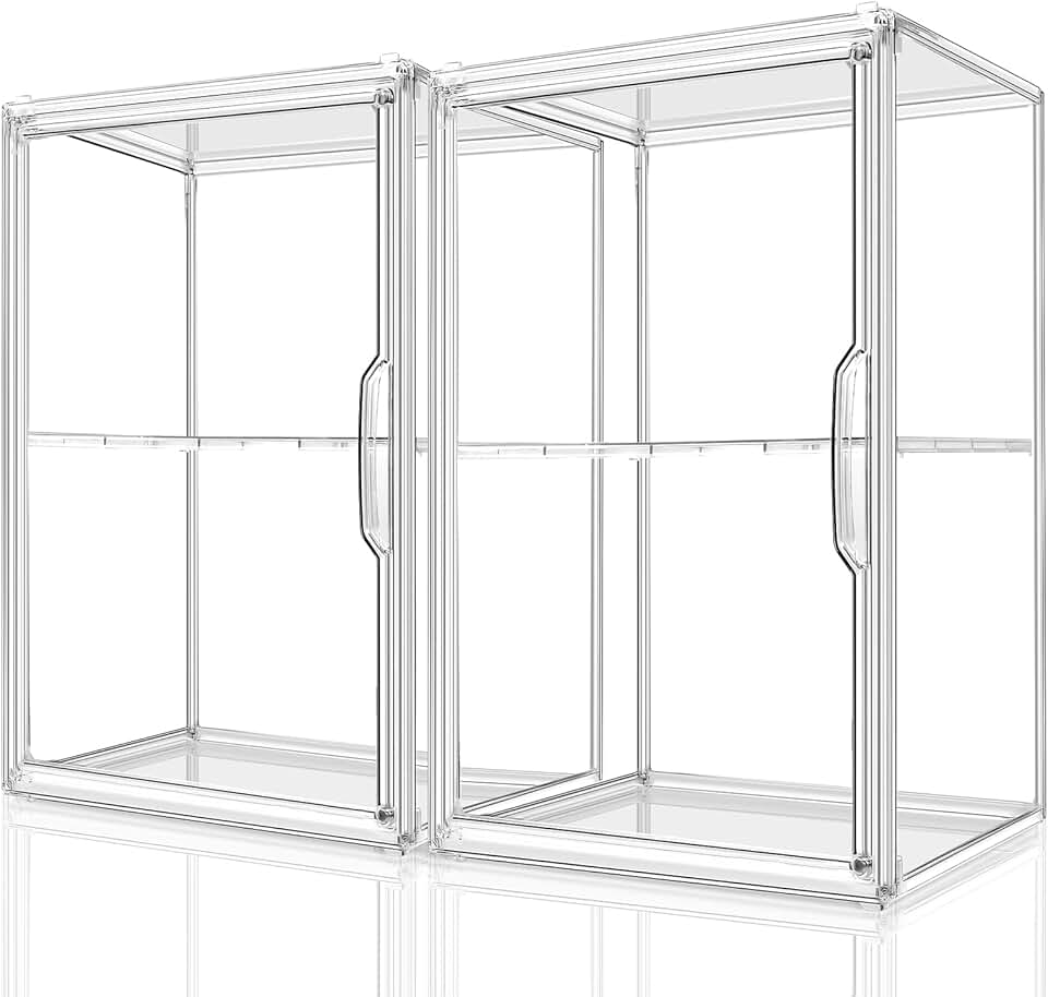Two-Piece Large Clear Makeup Storage Organizer