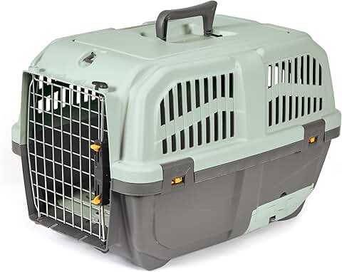Plastic Cat Carrier with Built-in Litter Pan