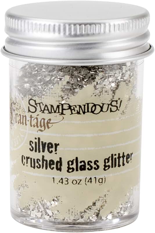 Silver Glass Glitter, 1.43 Ounces