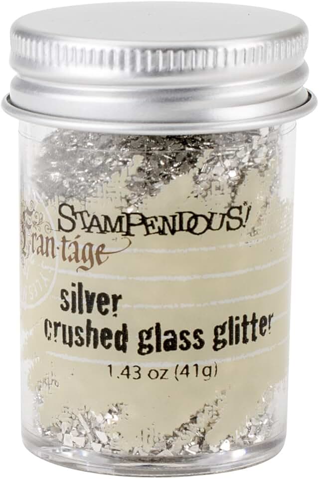 Silver Glass Glitter, 1.43 Ounces