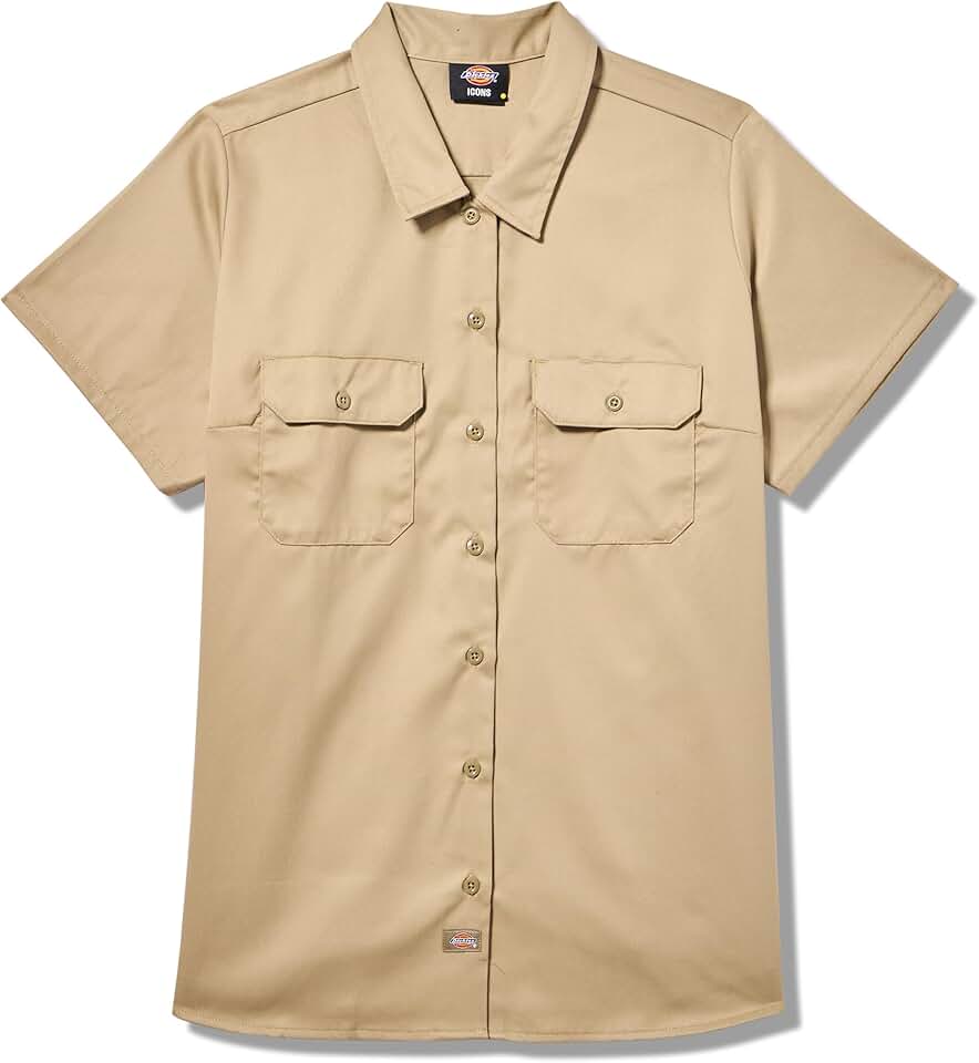Women's Short Sleeve Work Shirt Plus