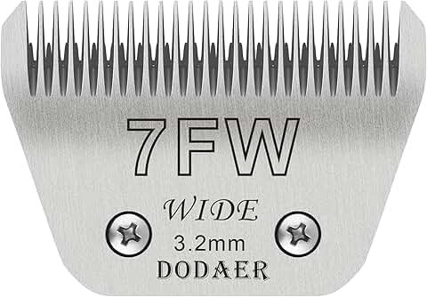 Detachable Dog Grooming Blade Size 7FW, 1/8" Cut