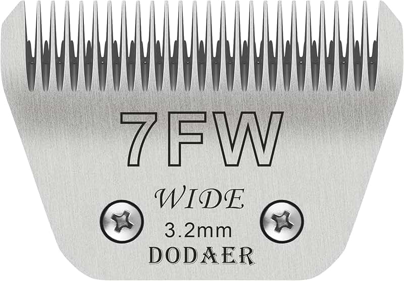 Detachable Dog Grooming Blade Size 7FW, 1/8" Cut