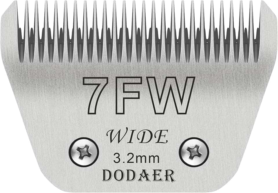 Detachable Dog Grooming Blade Size 7FW, 1/8" Cut