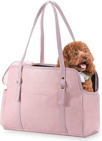 Fashion Leather Dog and Cat Carrier with Pockets