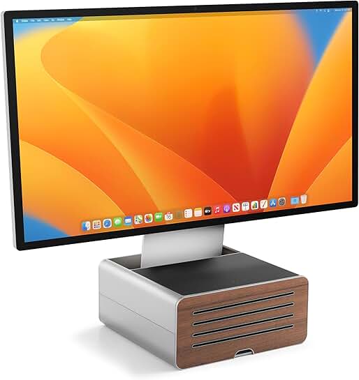 Adjustable Monitor Stand with Storage