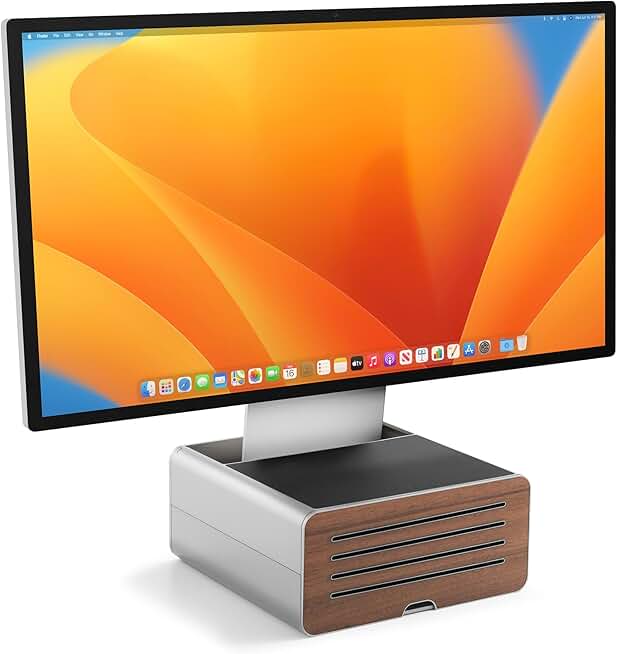 Adjustable Monitor Stand with Storage