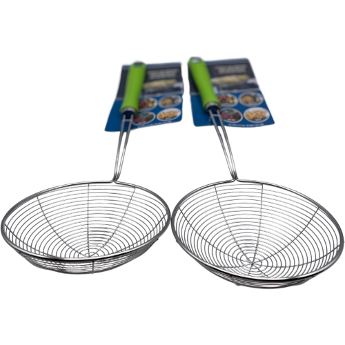 MODAIO-(2-Pcs) - Stainless Steel Spider Scoop & Strain Skimmer - Green