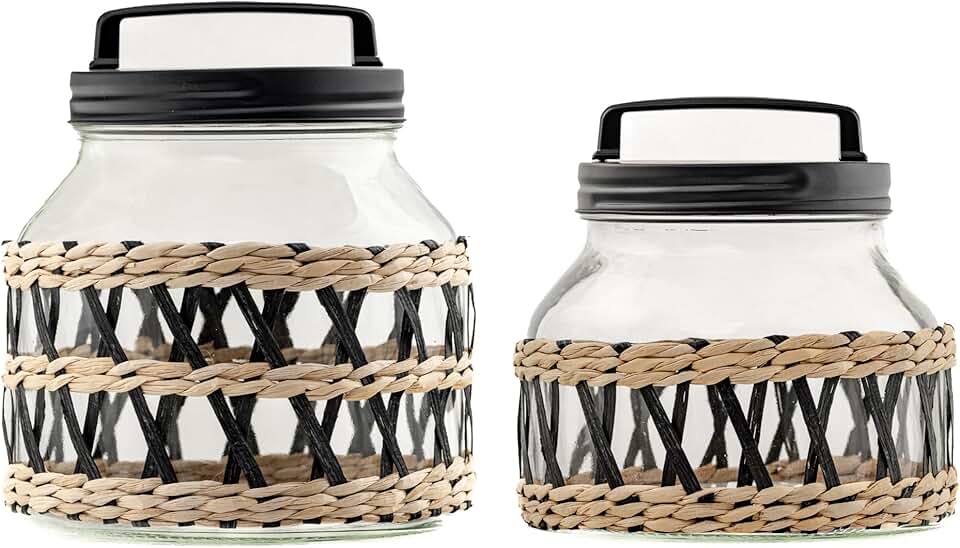 Set of 2 Strawberry Street Collin Canisters