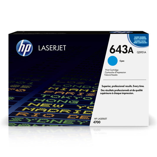 643A Cyan Toner Cartridge for Color LaserJet 4700