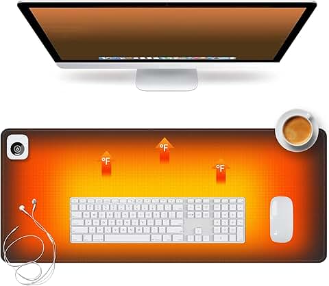 Heated Desk and Mouse Pad with Auto Shut-Off