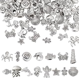 150 Ocean Animal Beads for Jewelry Making