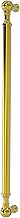 18-Inch Beaded Refrigerator Appliance Pull in Polished Brass