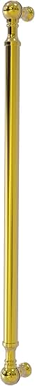 18-Inch Beaded Refrigerator Appliance Pull in Polished Brass