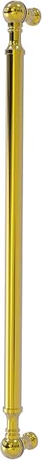 18-Inch Beaded Refrigerator Appliance Pull in Polished Brass